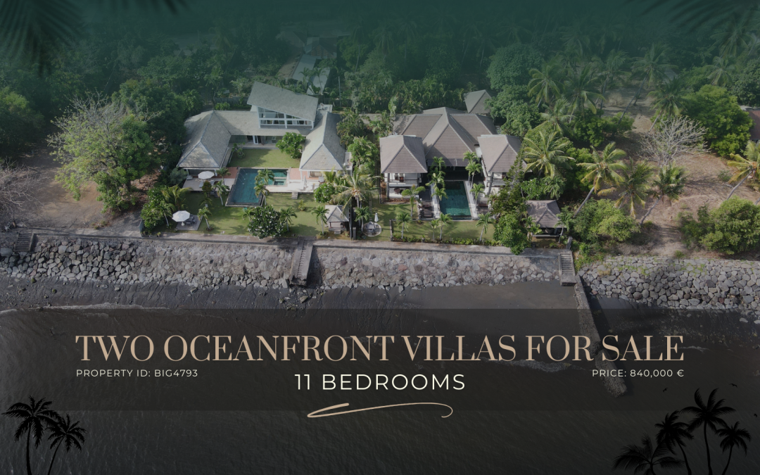 Two oceanfront villas for sale – 11 Bedrooms